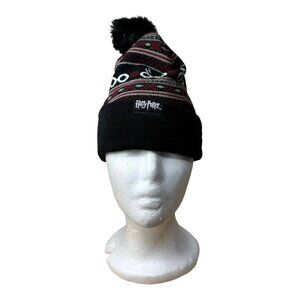 Harry Potter Glasses Logo Knit Pom Cuff Beanie Hat Cap Adult